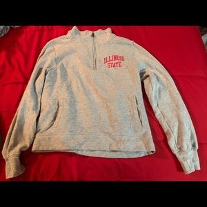 Illinois State 1/4 zip up crewneck
